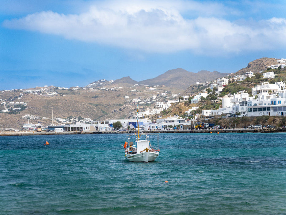 Mykonos - Der alte Hafen auf der griechischen Insel - CALVENDO Foto-Puzzle'