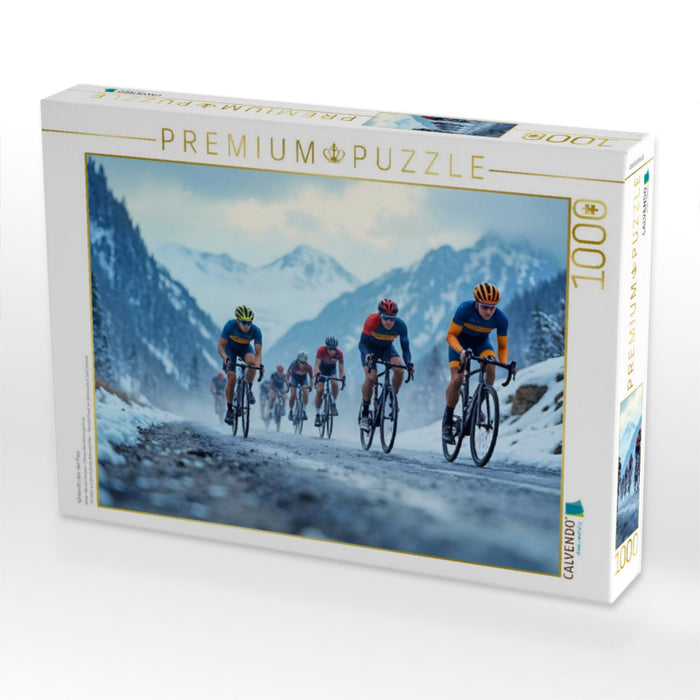 Winterritt über den Pass - CALVENDO Foto-Puzzle'