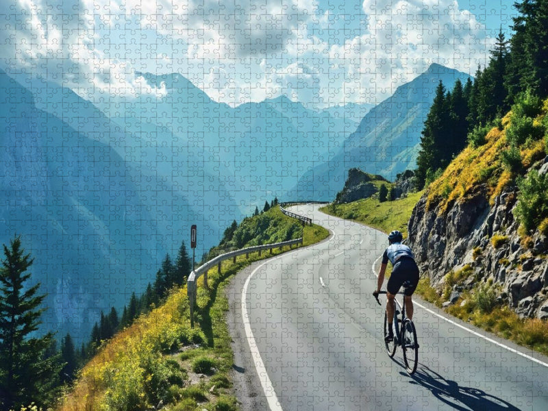 Berganstieg in der Hitze - CALVENDO Foto-Puzzle'