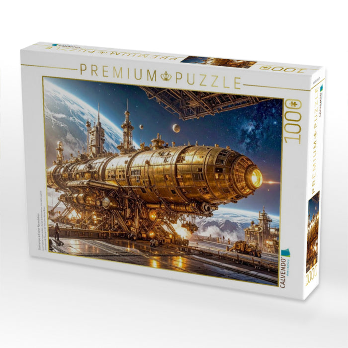 Startrampe auf einer Raumstation - CALVENDO Foto-Puzzle'