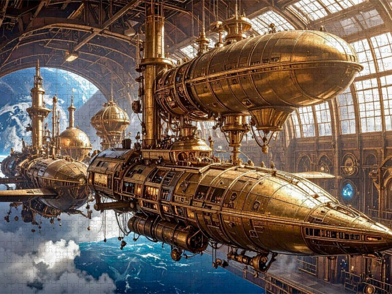 Umsteigestation für Planeten-Shuttleschiffe - CALVENDO Foto-Puzzle'