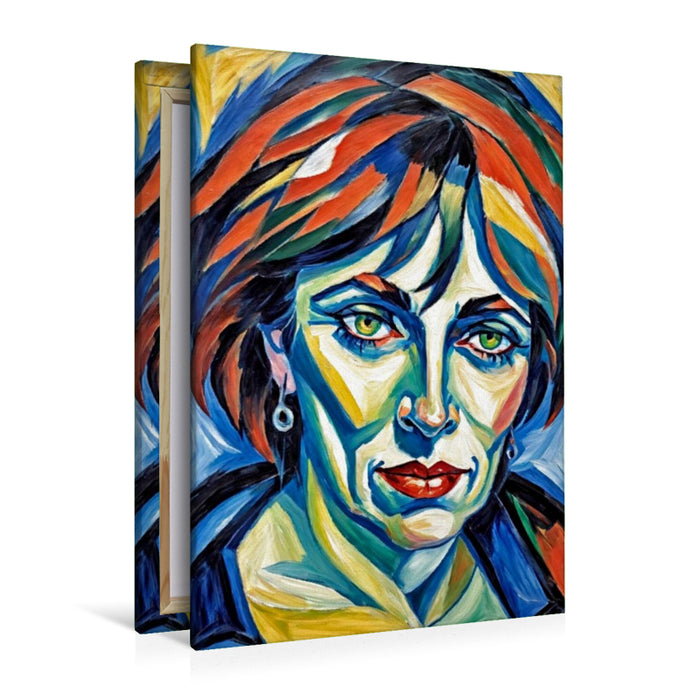 Premium Textil-Leinwand Myrna im Stil von Ernst Ludwig Kirchner