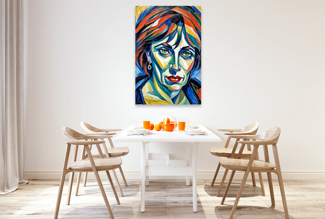 Premium Textil-Leinwand Myrna im Stil von Ernst Ludwig Kirchner