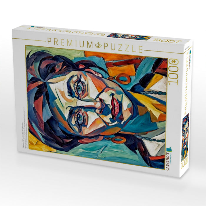 Jabina im Stil von Ernst Ludwig Kirchner - CALVENDO Foto-Puzzle'