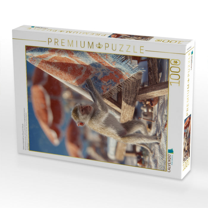 Badetuchdiebstahl am Strand im Urlaub - CALVENDO Foto-Puzzle'