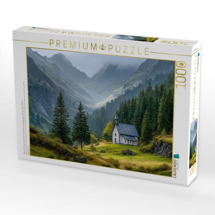 Meine Hilfe kommt vom Herrn, der Himmel und Erde gemacht hat. (Psalm 121,2) - CALVENDO Foto-Puzzle'