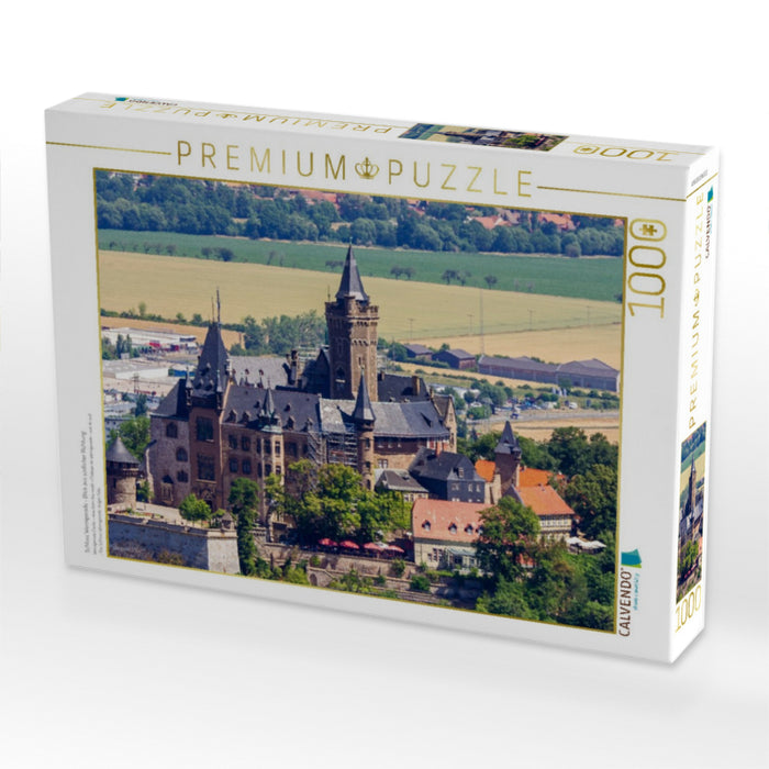 Schloss Wernigerode - Blick aus südlicher Richtung - CALVENDO Foto-Puzzle'