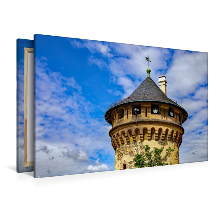 Premium Textil-Leinwand Der Wachturm an der Schlossterasse
