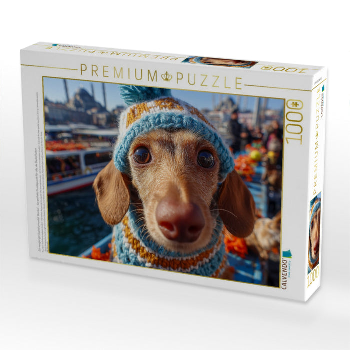 Ein neugieriger Dackel erkundet Istanbul - das perfekte Hundepuzzle für alle, die Dackel lieben. - CALVENDO Foto-Puzzle'