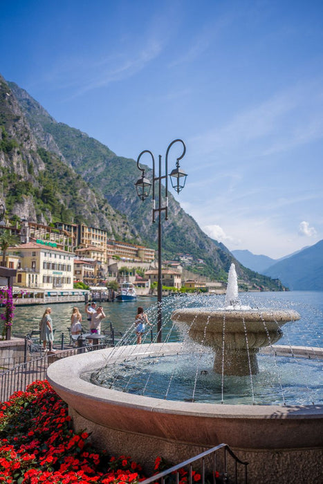 Premium Textil-Leinwand Limone sul Garda