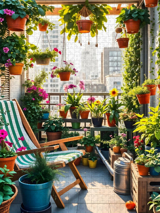 Sommer auf dem Balkon - CALVENDO Foto-Puzzle'