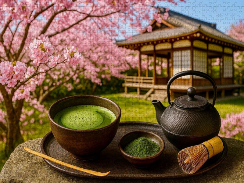 Japan: Matcha und Kirschblüte - CALVENDO Foto-Puzzle'