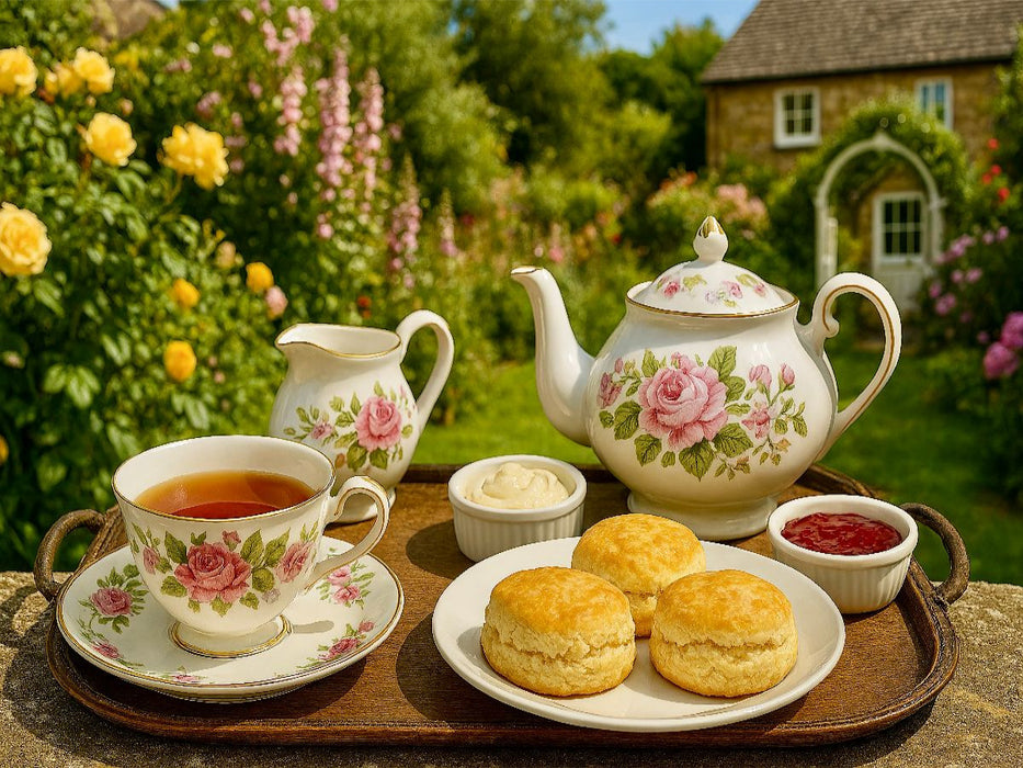 Cream Tea in Cornwall - CALVENDO Foto-Puzzle'
