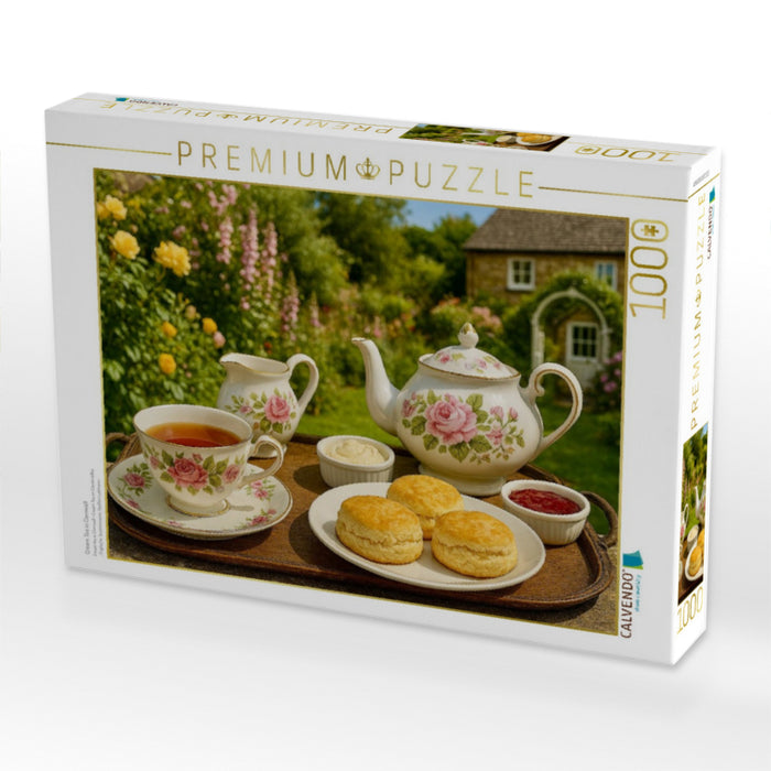 Cream Tea in Cornwall - CALVENDO Foto-Puzzle'