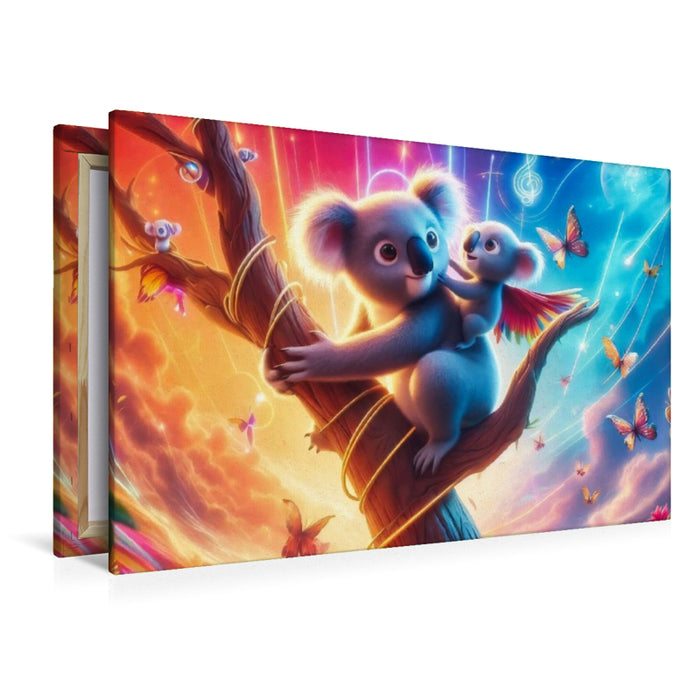 Premium Textil-Leinwand Wir haben die beste Aussicht