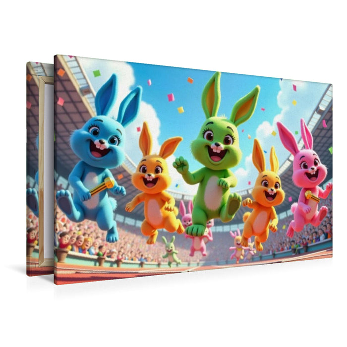 Premium Textil-Leinwand Ein Motiv aus dem Kalender Kunterbunte Kinderträume