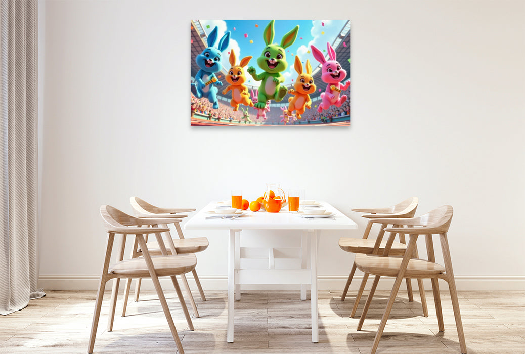 Premium Textil-Leinwand Ein Motiv aus dem Kalender Kunterbunte Kinderträume