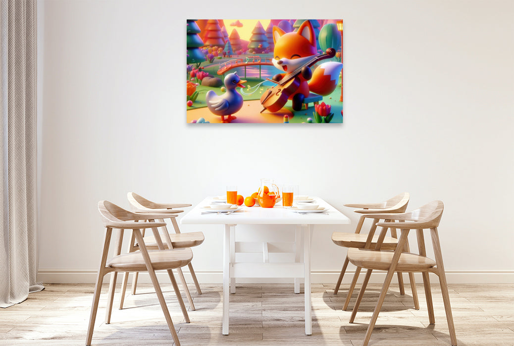 Premium Textil-Leinwand Ein Motiv aus dem Kalender Kunterbunte Kinderträume