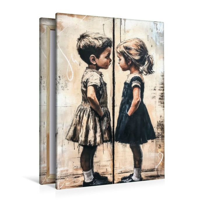 Premium Textil-Leinwand Ein Motiv aus dem Kalender Wenn Mauern sprechen könnten