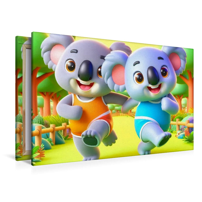 Premium Textil-Leinwand Ein Motiv aus dem Kalender Kunterbunte Kinderträume