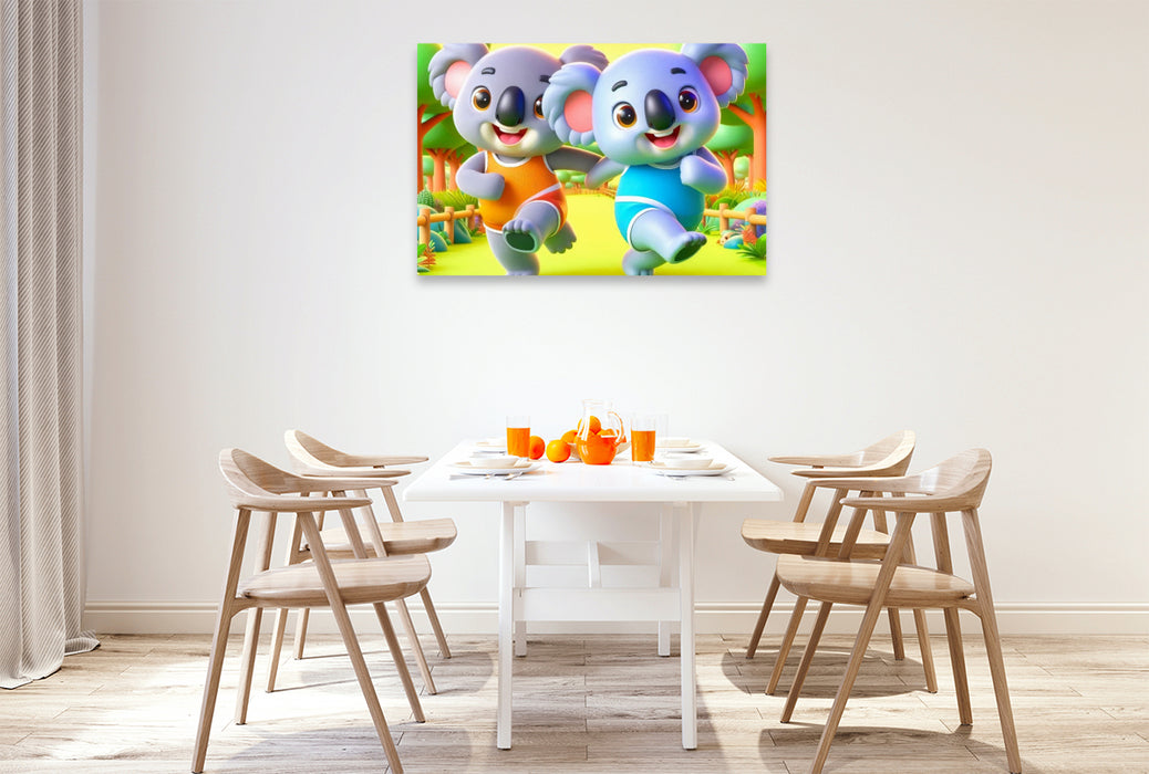 Premium Textil-Leinwand Ein Motiv aus dem Kalender Kunterbunte Kinderträume