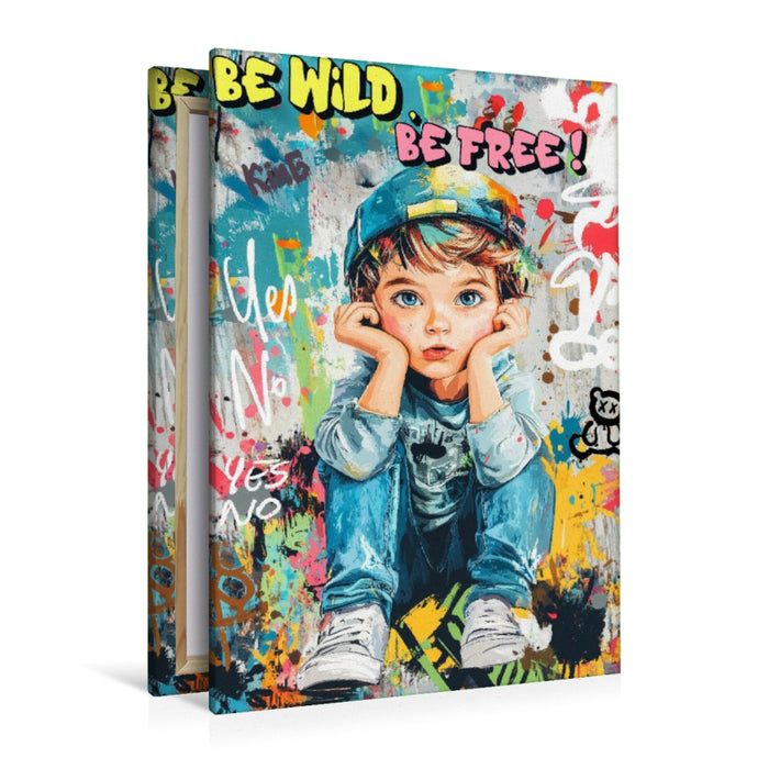 Premium Textil-Leinwand Ein Motiv aus dem Kalender Wenn Mauern sprechen könnten