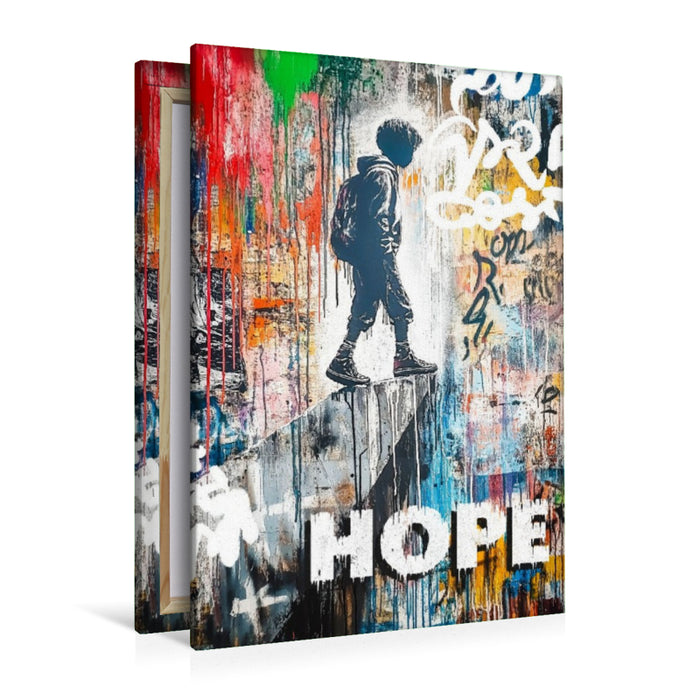 Premium Textil-Leinwand Ein Motiv aus dem Kalender Wenn Mauern sprechen könnten