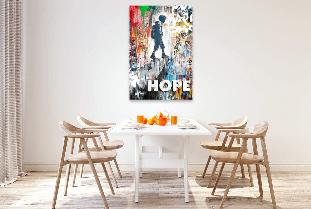 Premium Textil-Leinwand Ein Motiv aus dem Kalender Wenn Mauern sprechen könnten