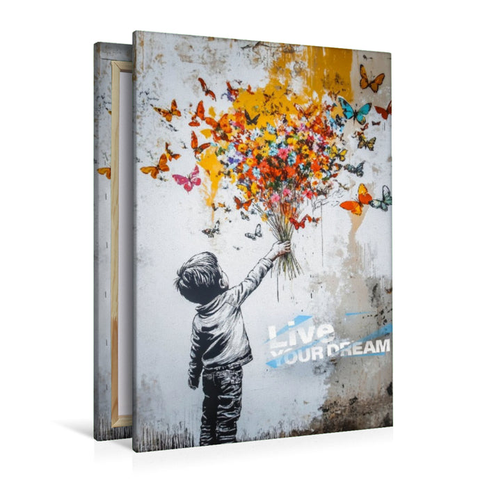 Premium Textil-Leinwand Ein Motiv aus dem Kalender Wenn Mauern sprechen könnten