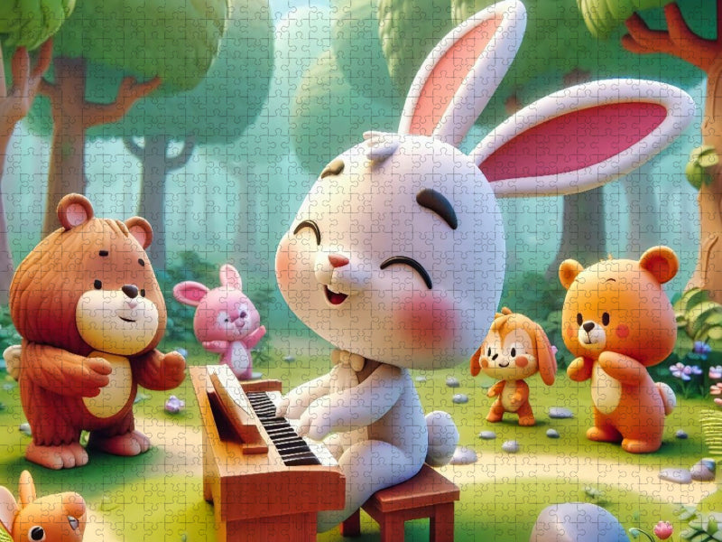 Der Wald ist voller Musik - CALVENDO Foto-Puzzle'