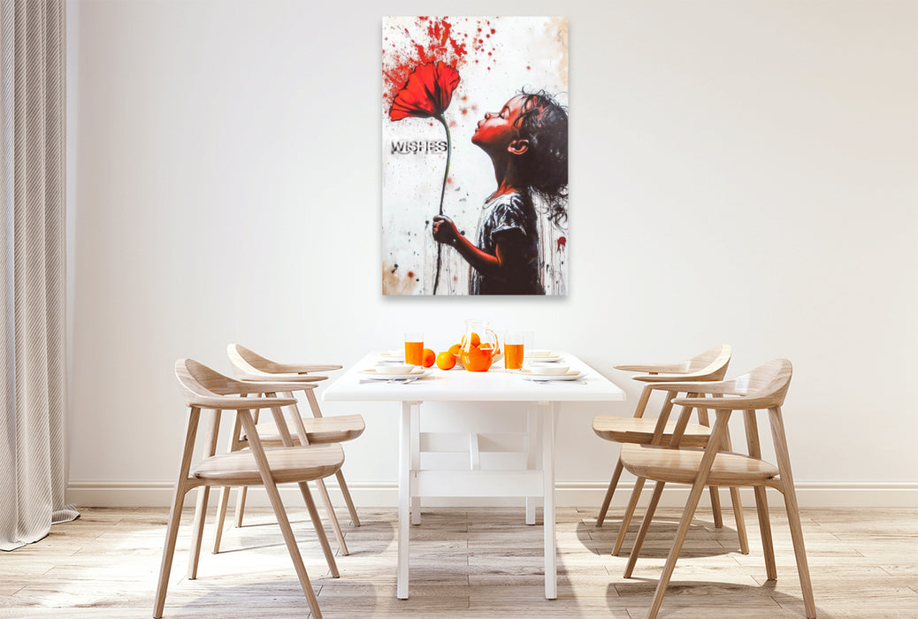 Premium Textil-Leinwand Ein Motiv aus dem Kalender Wenn Mauern sprechen könnten