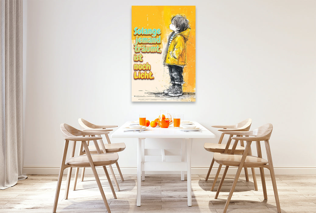 Premium Textil-Leinwand Ein Motiv aus dem Kalender Wenn Mauern sprechen könnten