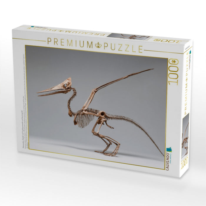 Pteranodon-Skelett mit Flügelspannweite und Kammprofil - CALVENDO Foto-Puzzle'