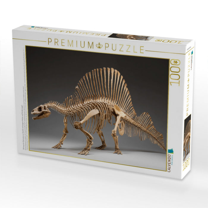 Dinosaurier Spinosaurus-Skelett mit langem Kiefer und Rückensegel - CALVENDO Foto-Puzzle'