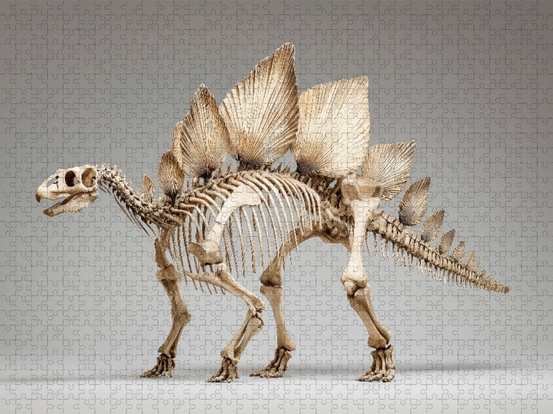 Stegosaurus-Skelett mit Rückenschildern und Stachelschwanz - CALVENDO Foto-Puzzle'