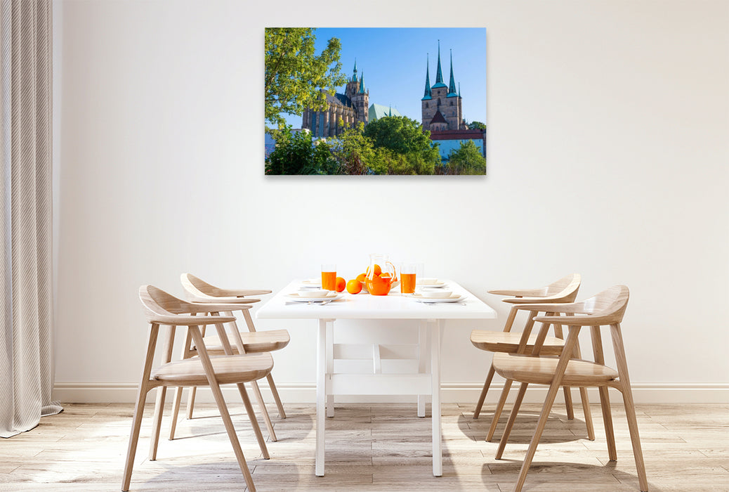 Premium Textil-Leinwand Mariendom und St. Severi