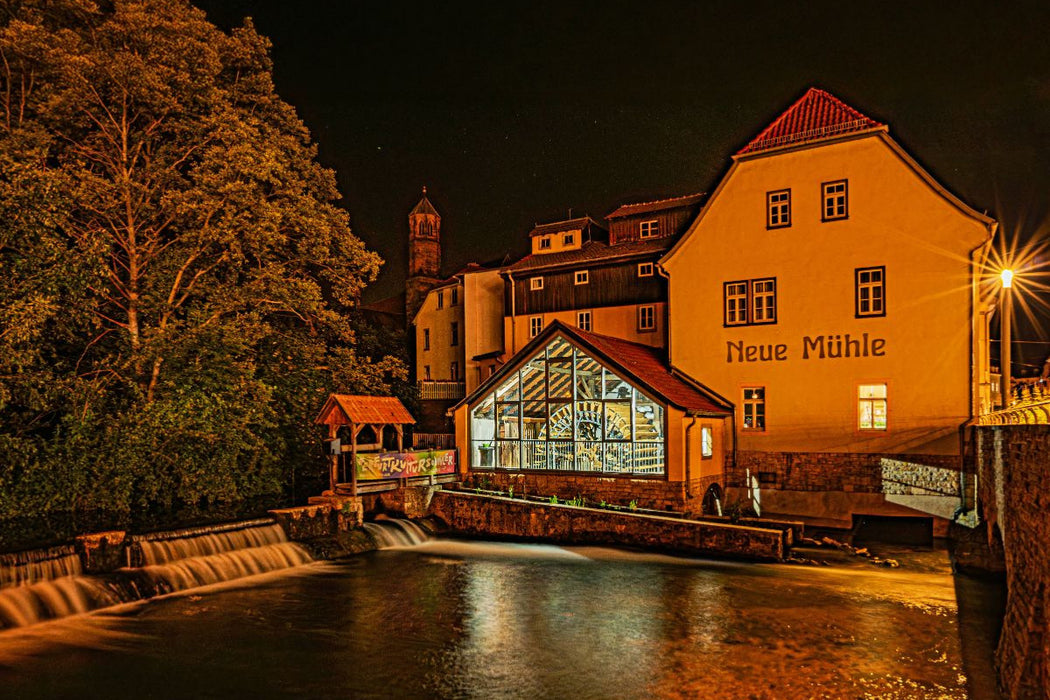 Premium Textil-Leinwand Neue Mühle