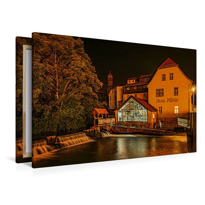 Premium Textil-Leinwand Neue Mühle