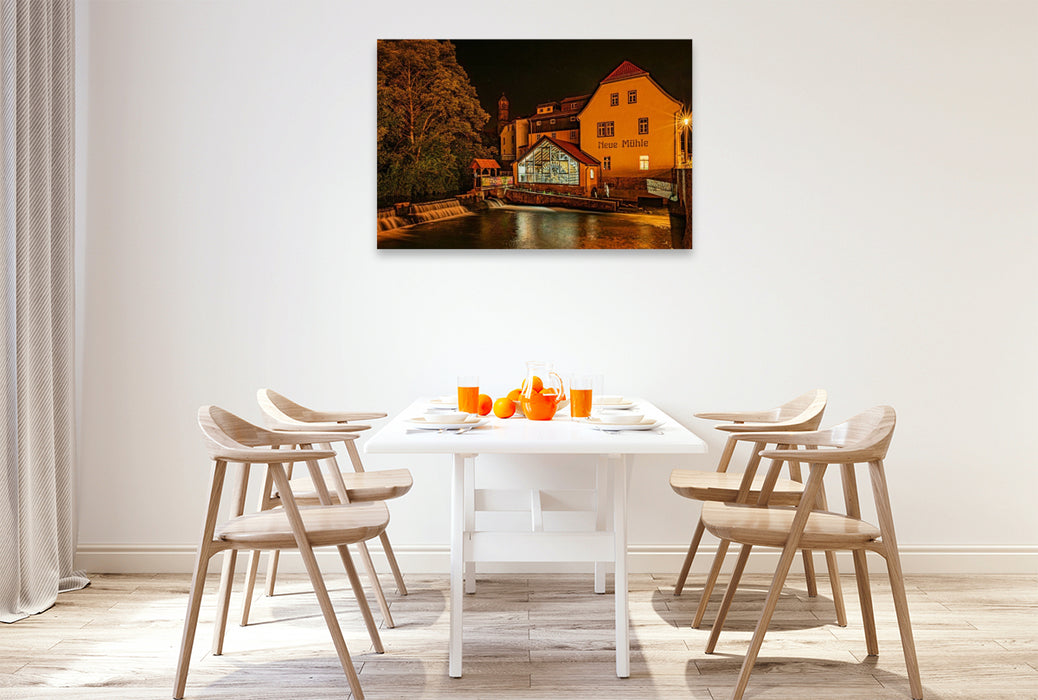 Premium Textil-Leinwand Neue Mühle