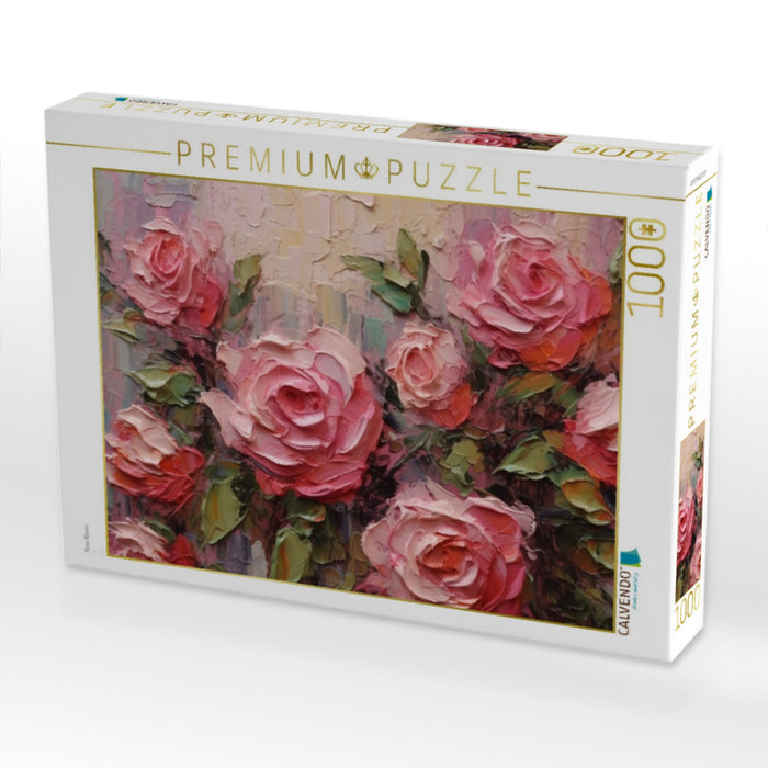 Rosa Rosen - CALVENDO Foto-Puzzle'