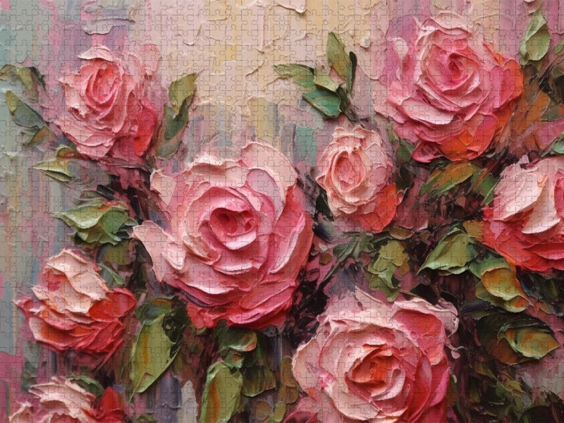 Rosa Rosen - CALVENDO Foto-Puzzle'