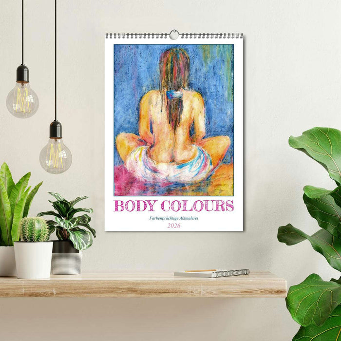 Body Colours - Colorful Nude Painting (CALVENDO Monthly Calendar 2026)