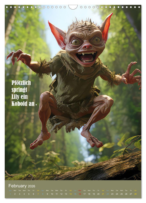 Lily and the wishing tree (CALVENDO Monthly Calendar 2026)