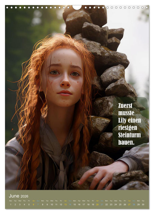 Lily and the wishing tree (CALVENDO Monthly Calendar 2026)