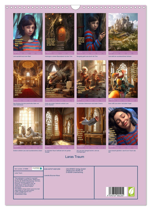 Lara's dream (CALVENDO Monthly Calendar 2026)