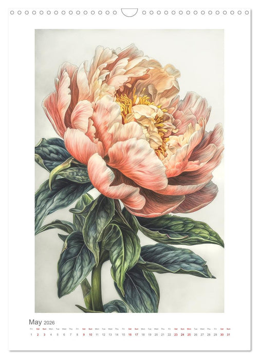 Colored pencil drawings (CALVENDO Monthly Calendar 2026)