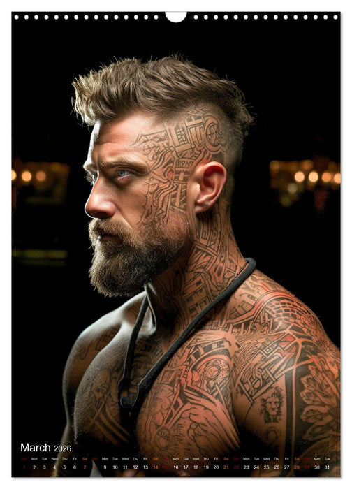 Tattoos art on the skin (CALVENDO Monthly Calendar 2026)