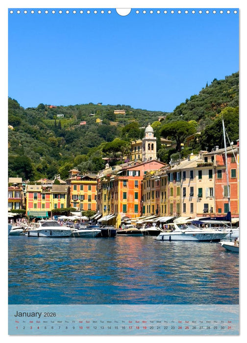 Portofino - In the heart of the Italian Riviera!!! (CALVENDO Monthly Calendar 2026)