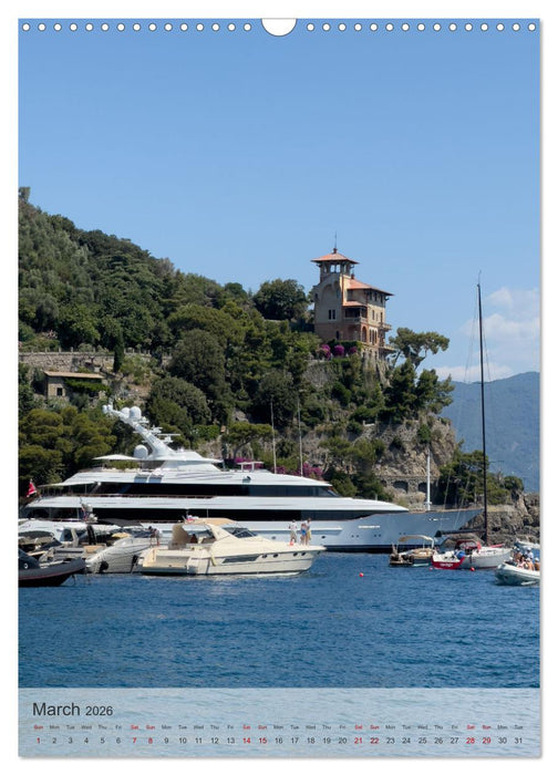 Portofino - In the heart of the Italian Riviera!!! (CALVENDO Monthly Calendar 2026)