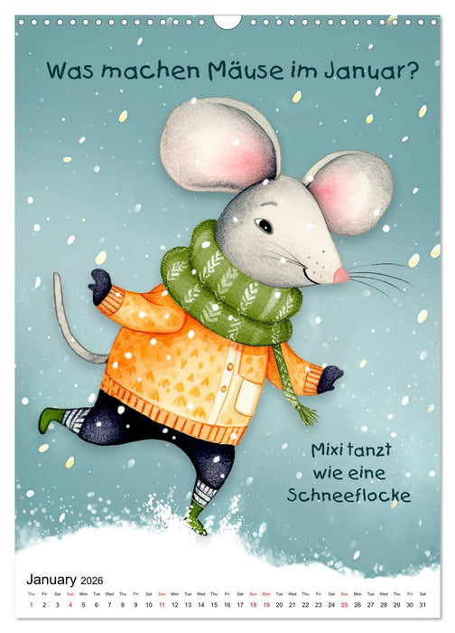 The gang of mice (CALVENDO Monthly Calendar 2026)